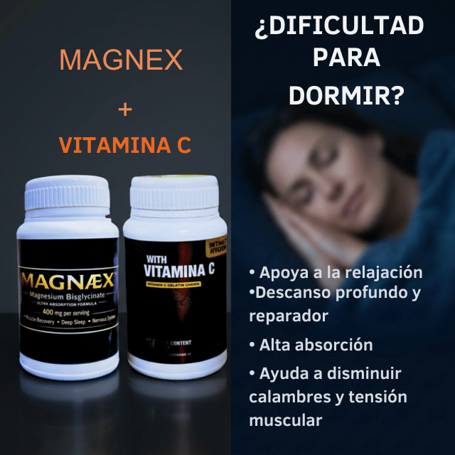 Combo MAGNEX Magnesio Bisglicinato + Vitamina C Chews