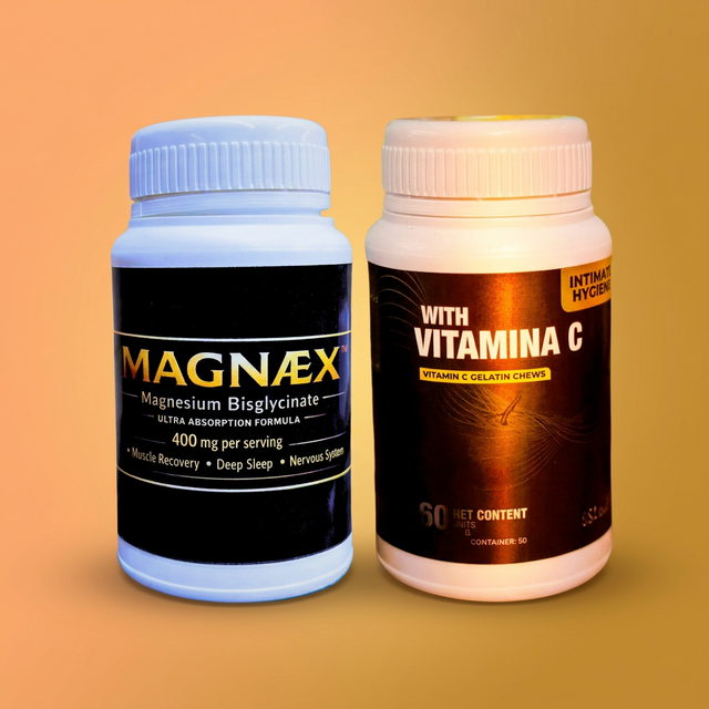 Combo MAGNEX Magnesio Bisglicinato + Vitamina C Chews