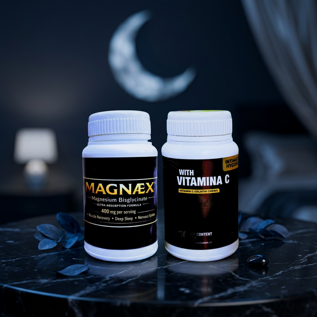 Combo MAGNEX Magnesio Bisglicinato + Vitamina C Chews ✅ COMBO x3 — Recibes 3 combos en la casa